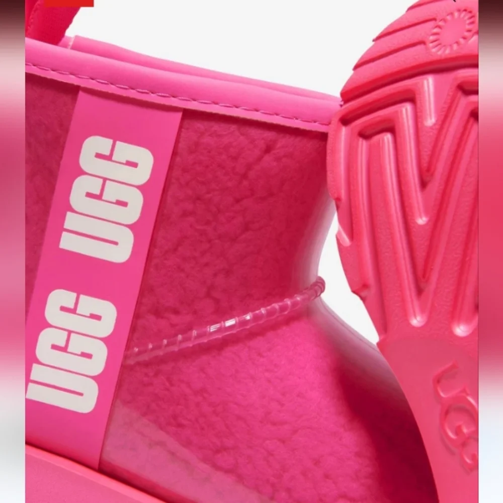 UGG Classic Clear Vinyl Mini Kids Youth Ankle Booties